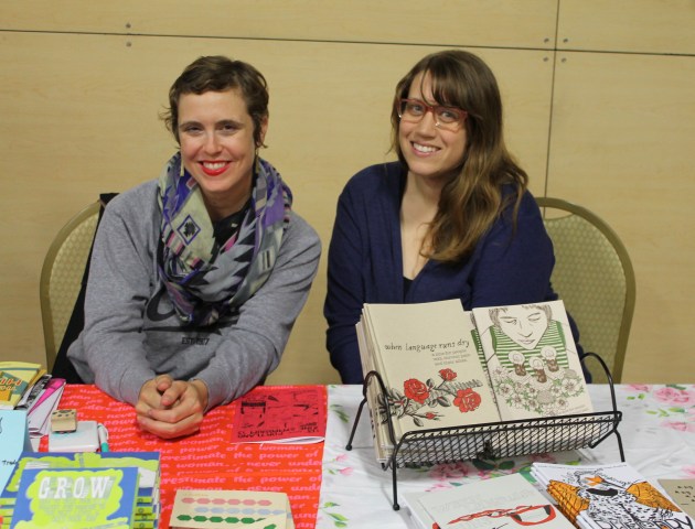 Sharing a table with Meredith at the Portland Zine Symposium!